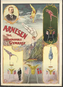 affiche ARNESEN  THE  INCOMPARABLE  GYMNAST 1969.6.5 Photo RMN-Grand Palais (Mucem)