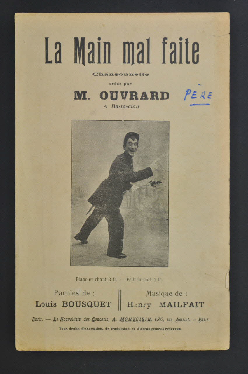 chanson petit format 1968.111.48 Photo Mucem