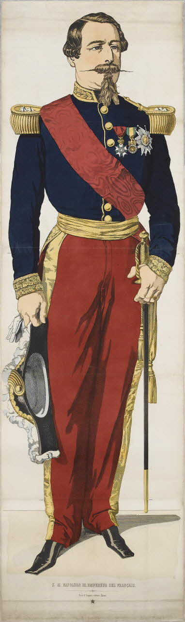 François-Charles Pinot ; Sagaire affiche S. M. NAPOLÉON III. EMPEREUR DES FRANÇAIS. Lorraine, France 1860-1865 1948.18.155 Photo RMN-Grand Palais (Mucem)
