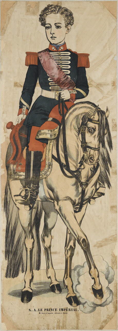 François-Charles Pinot ; Sagaire affiche S. A. LE PRINCE IMPÉRIAL. Lorraine, France 1860-1870 1953.86.2878 Photo RMN-Grand Palais (Mucem)