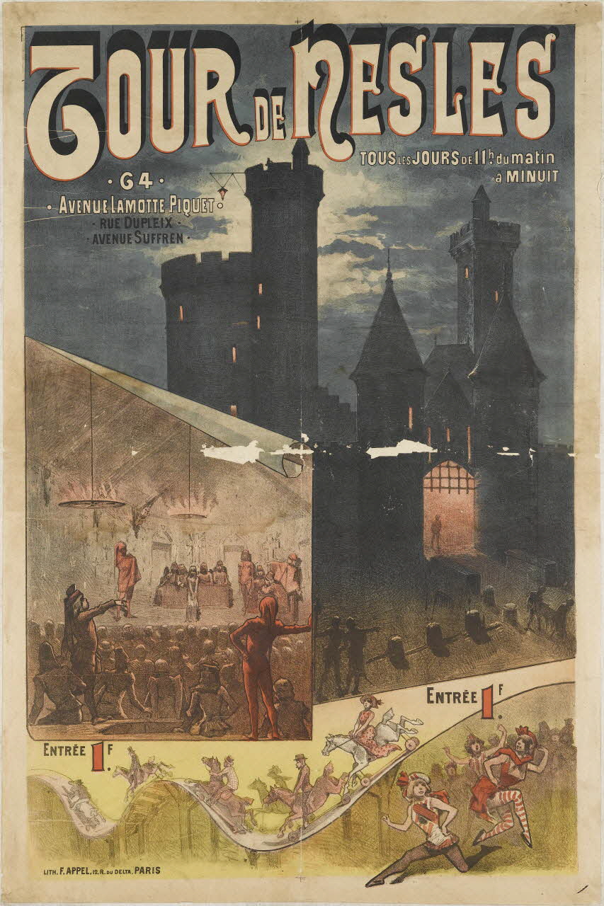 Appel François affiche TOUR DE NESLES Paris 1889-1900 1961.18.29 Photo RMN-Grand Palais (Mucem)