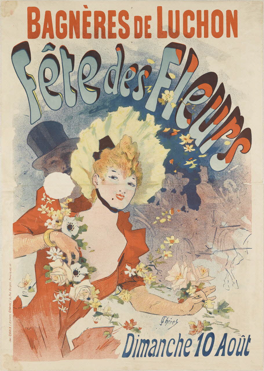 affiche BAGNÈRES DE LUCHON  Fête des Fleurs 1961.18.42 Photo RMN-Grand Palais (Mucem)