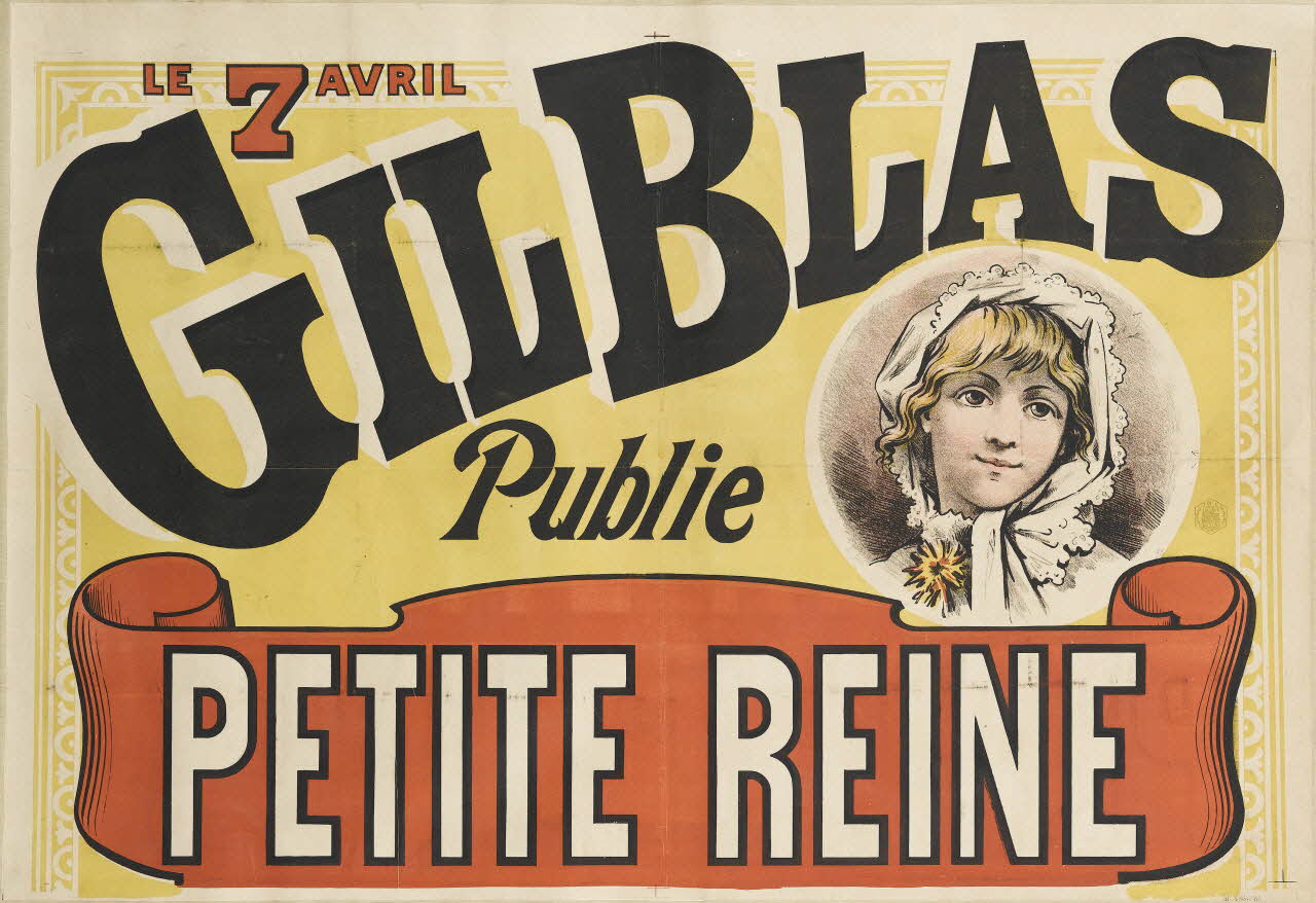 affiche GILBLAS  Publie  PETITE REINE 1961.18.74 Photo RMN-Grand Palais (Mucem)