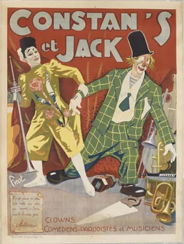 Finot E. affiche CONSTAN'S  et JACK  CLOWNS  COMÉDIENS-PARODISTES et MUSICIENS 1957 1967.115.342.1  Photo RMN-Grand Palais (Mucem)