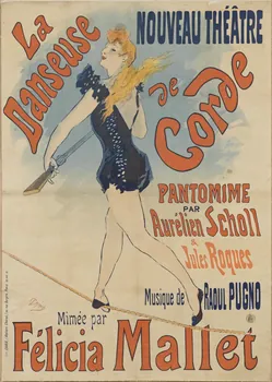 affiche NOUVEAU THEÂTRE  La  Danseuse  de  Corde 1969.6.31 Photo RMN-Grand Palais (Mucem)