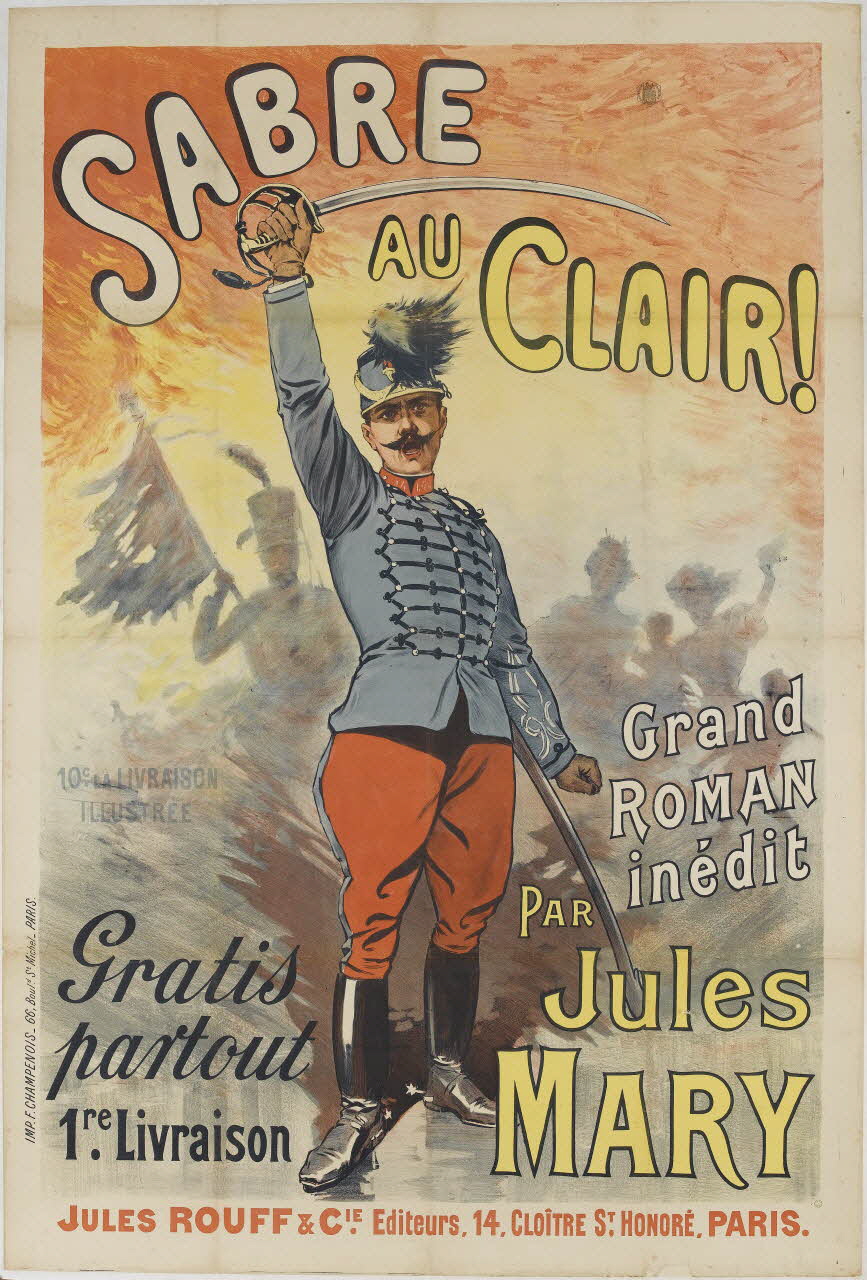 Rouff Jules et Cie affiche SABRE  AU CLAIR ! Paris 1894 1973.54.50 Photo RMN-Grand Palais (Mucem)