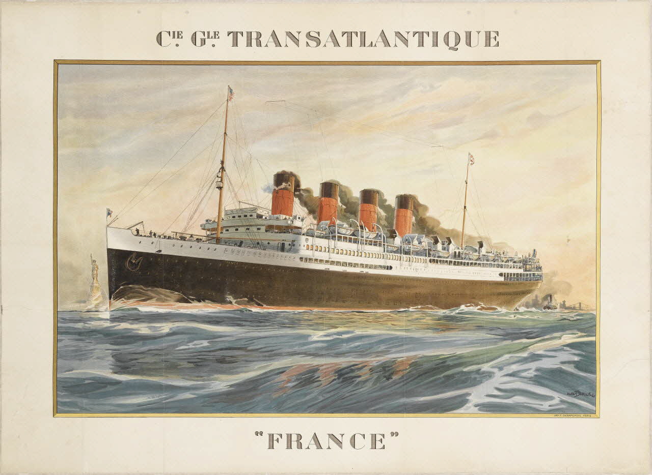 affiche "FRANCE" Paris 1911-1953 1973.54.55 Photo RMN-Grand Palais (Mucem)