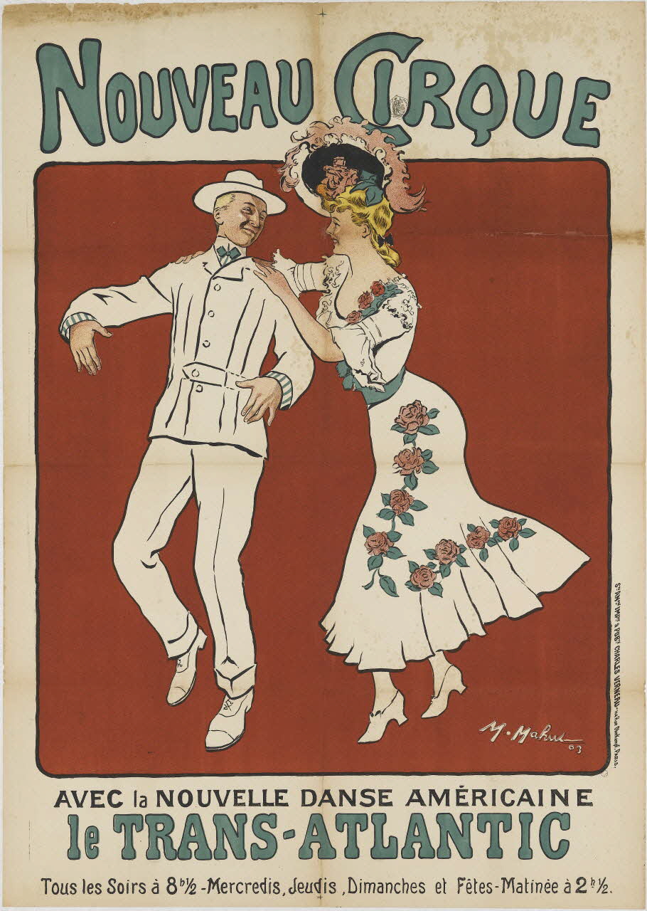 Mahut M. ; Charles Verneau ; Société Anonyme Impic affiche NOUVEAU CIRQUE Ile-de-France, France 1903 1973.5.9 Photo RMN-Grand Palais (Mucem)