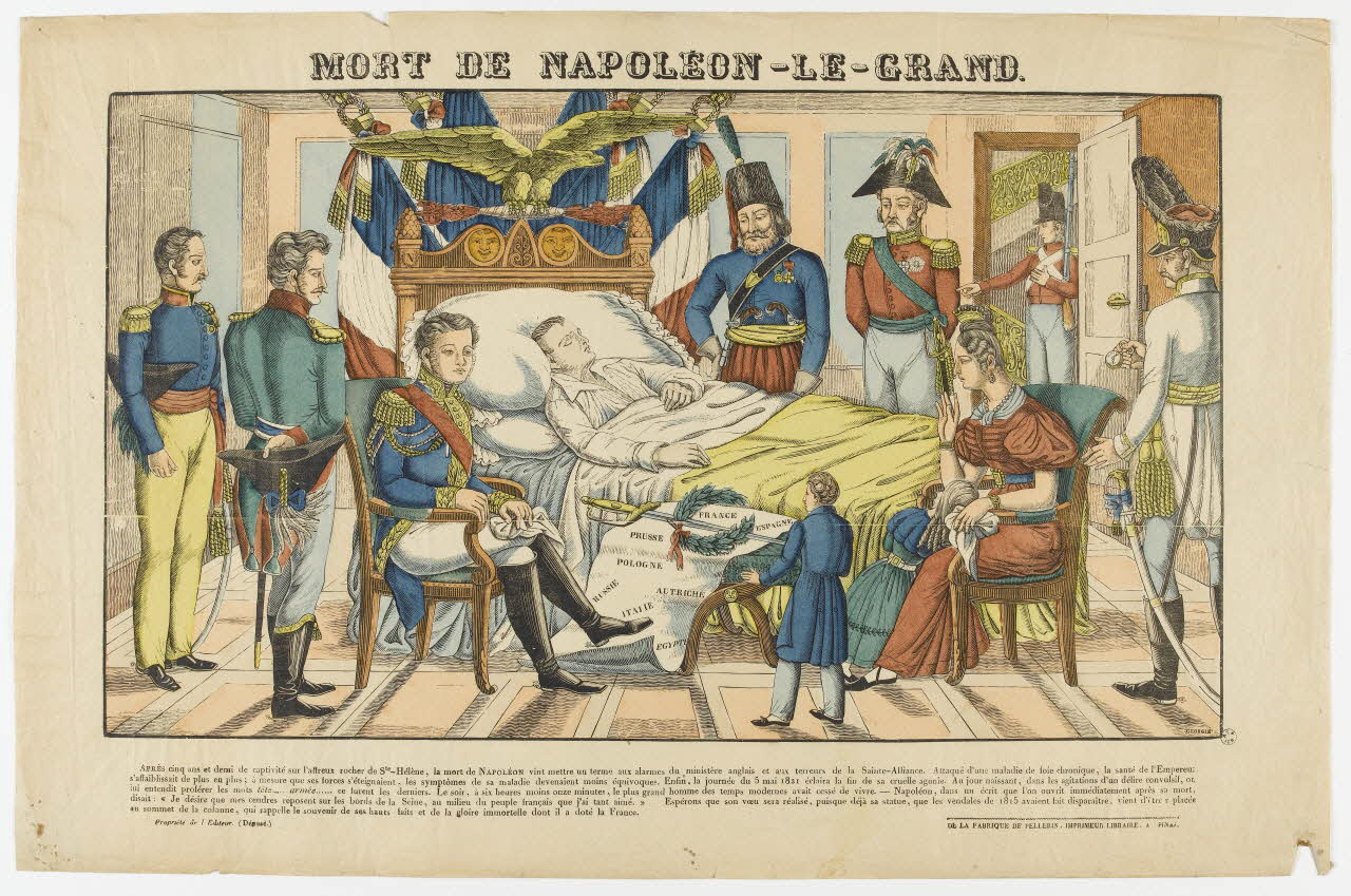 François Georgin ; Pellerin estampe MORT DE NAPOLEON-LE-GRAND. Lorraine, France 1837 1950.21.538 Photo RMN-Grand Palais (Mucem)