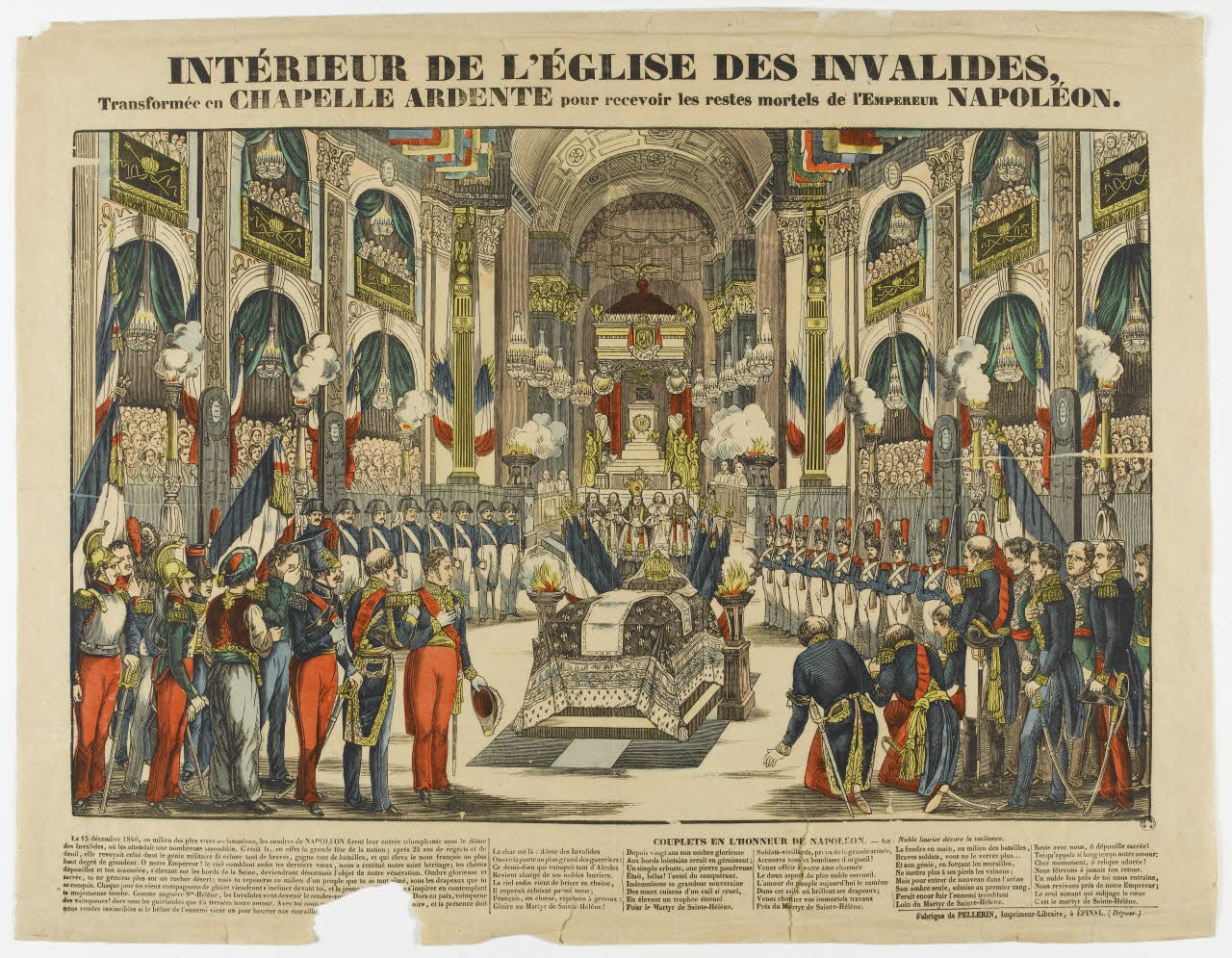 bois d'impression Intérieur de l'Eglise des INVALIDES 1980.15.28 Photo RMN-Grand Palais (Mucem)
