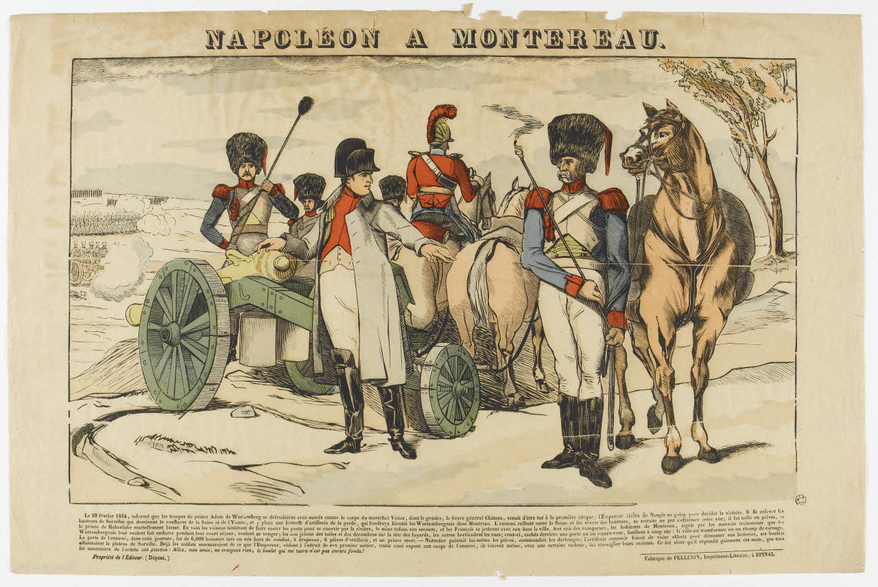 Pellerin estampe NAPOLEON A MONTEREAU. Lorraine, France 1837 1950.21.556 Photo RMN-Grand Palais (Mucem)