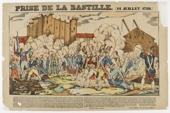 Pellerin imagerie ancienne PRISE DE LA BASTILLE. (14 JUILLET 1789.) Lorraine, France 1838 1950.21.563  Photo RMN-Grand Palais (Mucem)