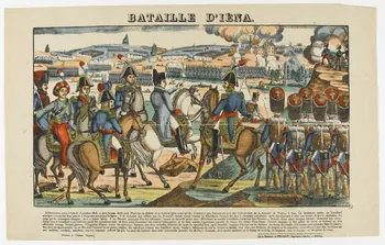 François Georgin ; Pellerin estampe BATAILLE D'IENA. Lorraine, France 1837 1950.21.568 Photo RMN-Grand Palais (Mucem)