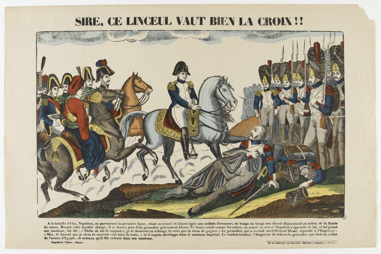 Pellerin estampe SIRE, CE LINCEUL VAUT BIEN LA CROIX ! ! Lorraine, France 1837 1950.21.569 Photo RMN-Grand Palais (Mucem)