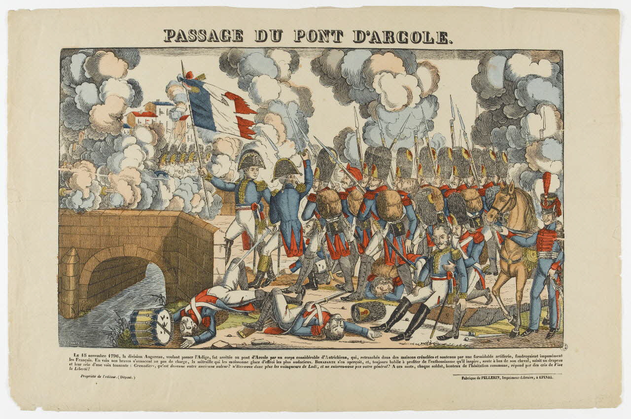 François Georgin ; Pellerin BOIS D'IMPRESSION Passage du pont d'Arcole. Lorraine, France 1833 1986.53.13 Photo RMN-Grand Palais (Mucem)