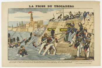 François Georgin ; Pellerin estampe LA PRISE DU TROCADERO Lorraine, France 1837 1950.21.574 Photo RMN-Grand Palais (Mucem)