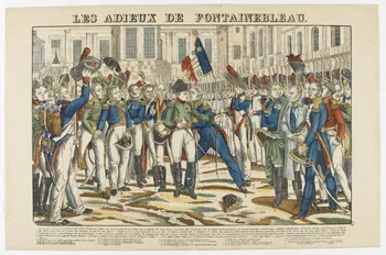 François Georgin ; Pellerin estampe LES ADIEUX DE FONTAINEBLEAU. Lorraine, France 1837 1950.21.575 Photo RMN-Grand Palais (Mucem)