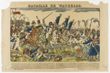 Pellerin estampe BATAILLE DE WATERLOO. Lorraine, France 1837 1950.21.578 Photo RMN-Grand Palais (Mucem)