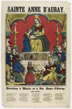 Pellerin estampe SAINTE ANNE D'AURAY. DEVOTION A MARIE ET A SAINTE ANNE D'AURAY Lorraine, France 1855 1950.39.329 Photo RMN-Grand Palais (Mucem)