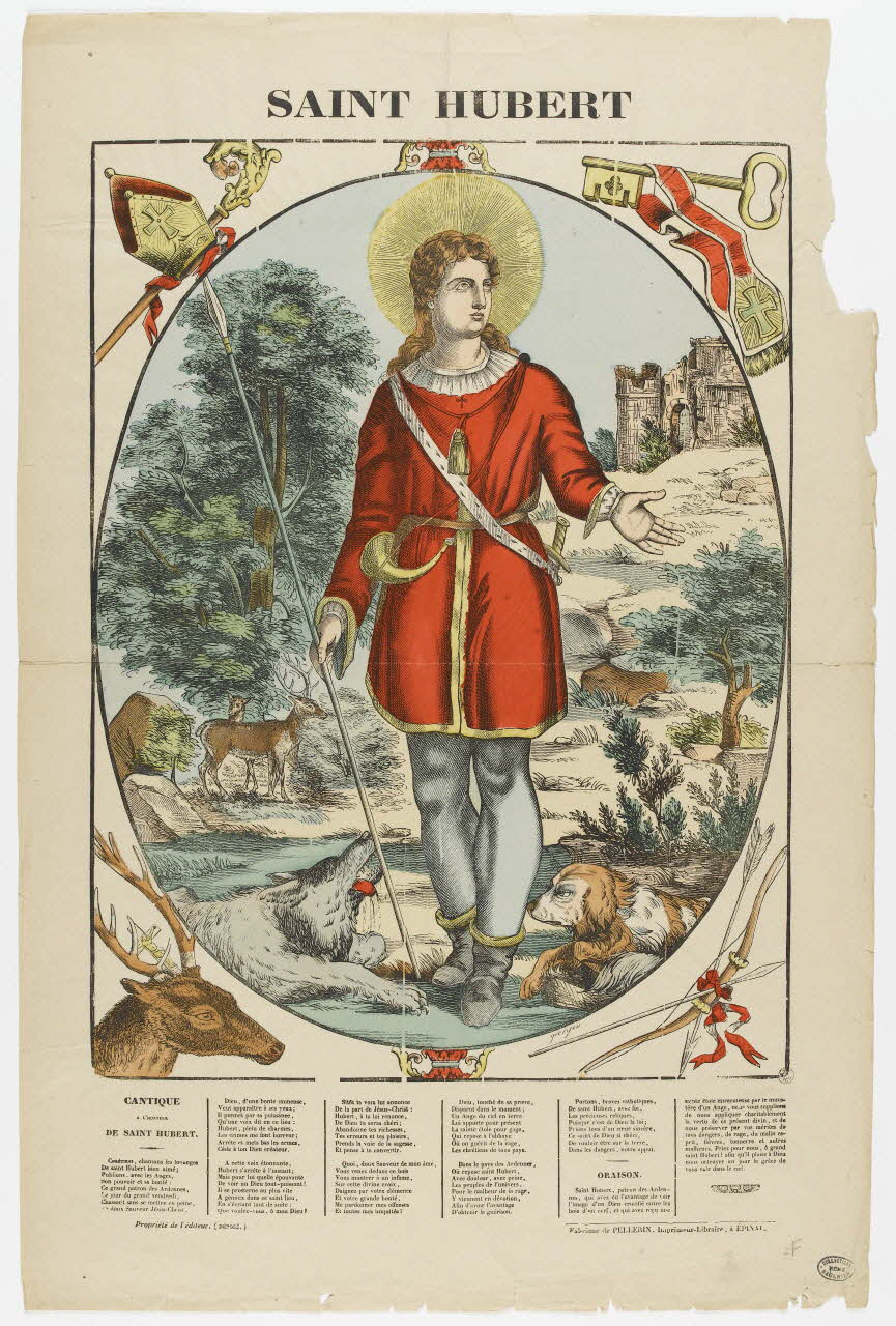 François Georgin ; Pellerin estampe SAINT HUBERT Lorraine, France 1837 1950.39.355 Photo RMN-Grand Palais (Mucem)