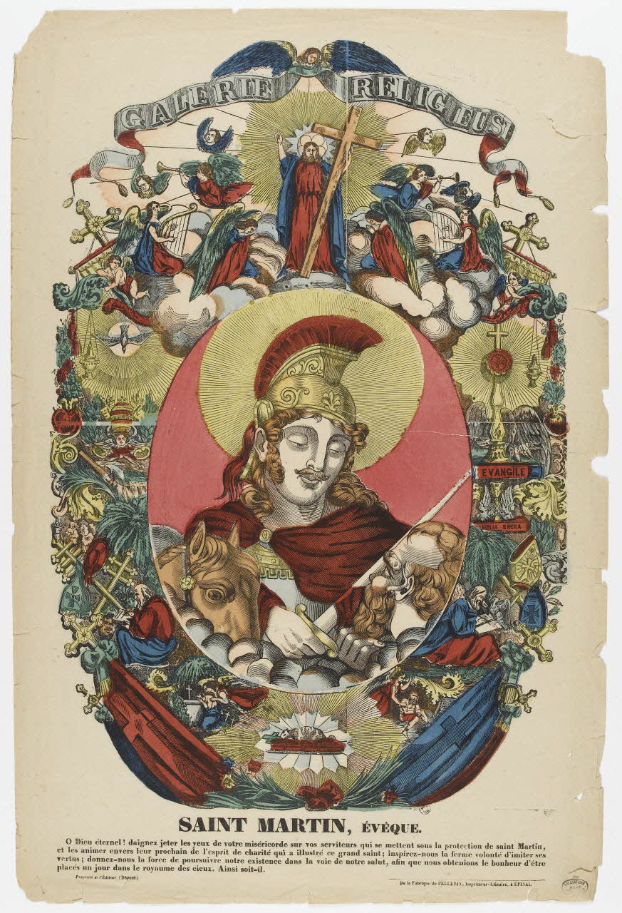 estampe GALERIE RELIGIEUSE SAINT MARTIN, EVEQUE. 1950.39.369 Photo RMN-Grand Palais (Mucem)