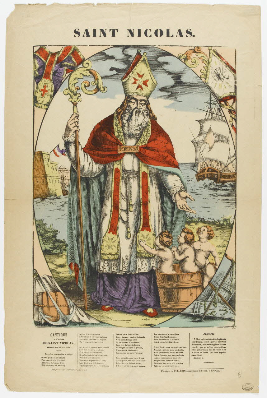 estampe SAINT NICOLAS. 1950.39.370 Photo RMN-Grand Palais (Mucem)