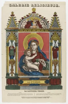 Dembour et Gangel estampe LA STE VIERGE. Metz 1840-1852 1953.41.55 Photo RMN-Grand Palais (Mucem)