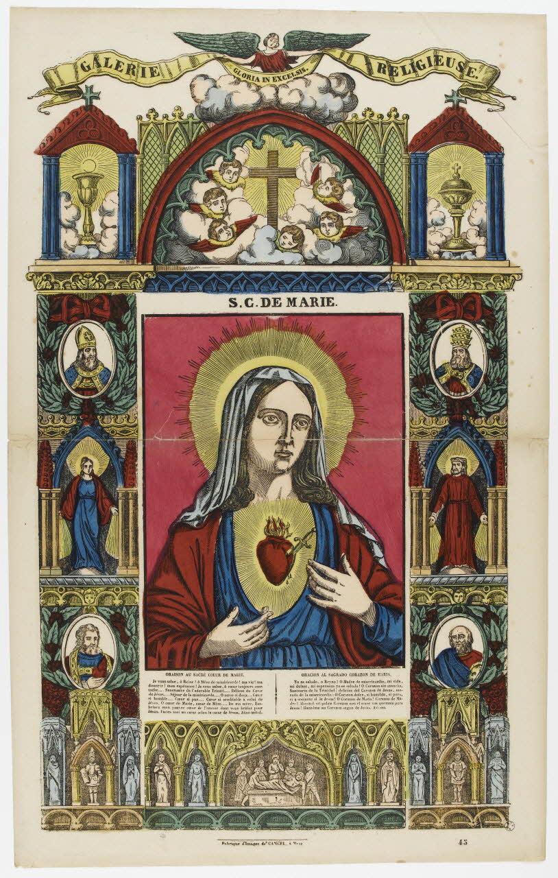 Charles Nicolas Gangel estampe S. C. DE MARIE. Metz 1852-1858 1953.86.124 Photo RMN-Grand Palais (Mucem)