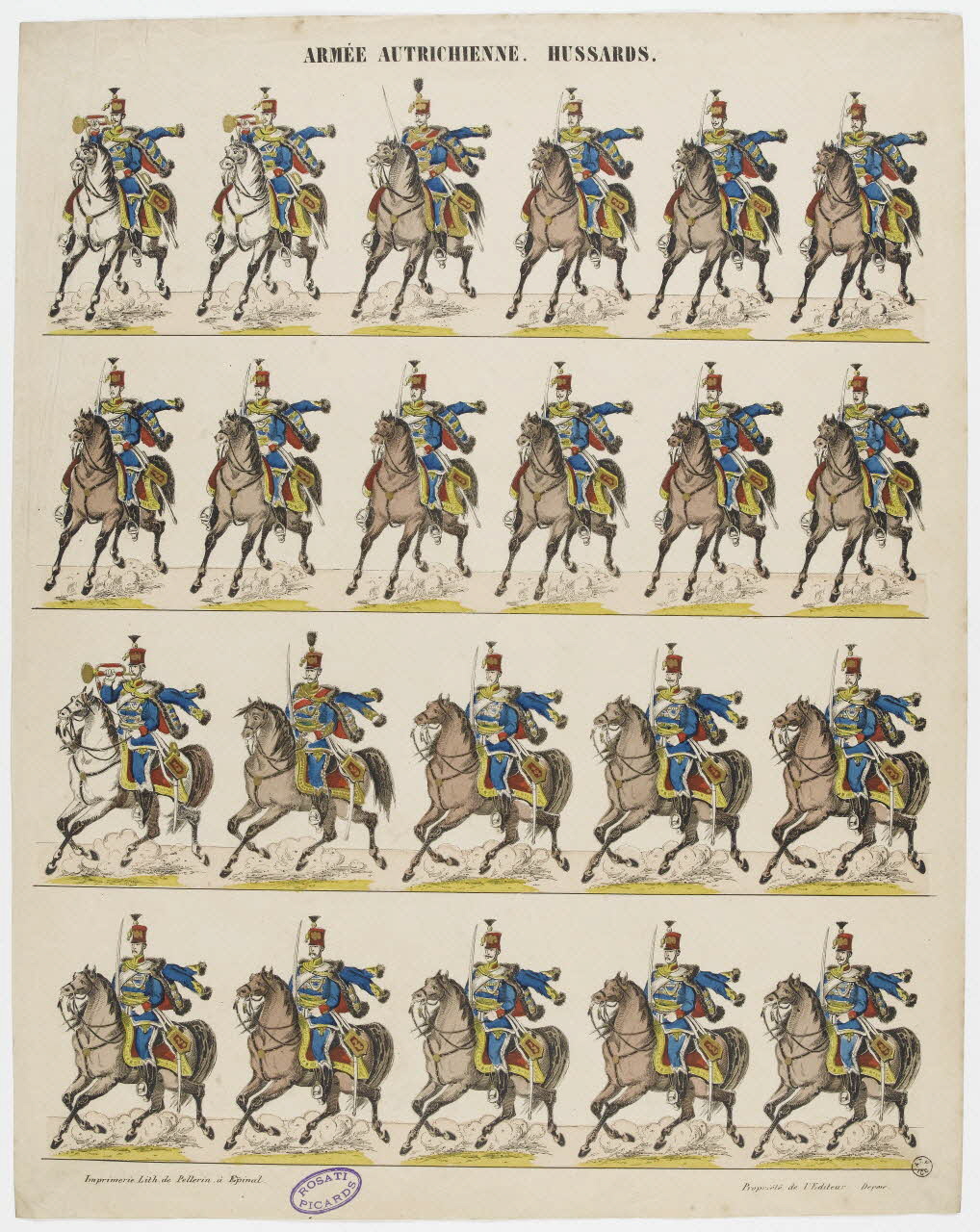 à registres (4) ARMEE AUTRICHIENNE. HUSSARDS. 1953.86.2372 Photo RMN-Grand Palais (Mucem)
