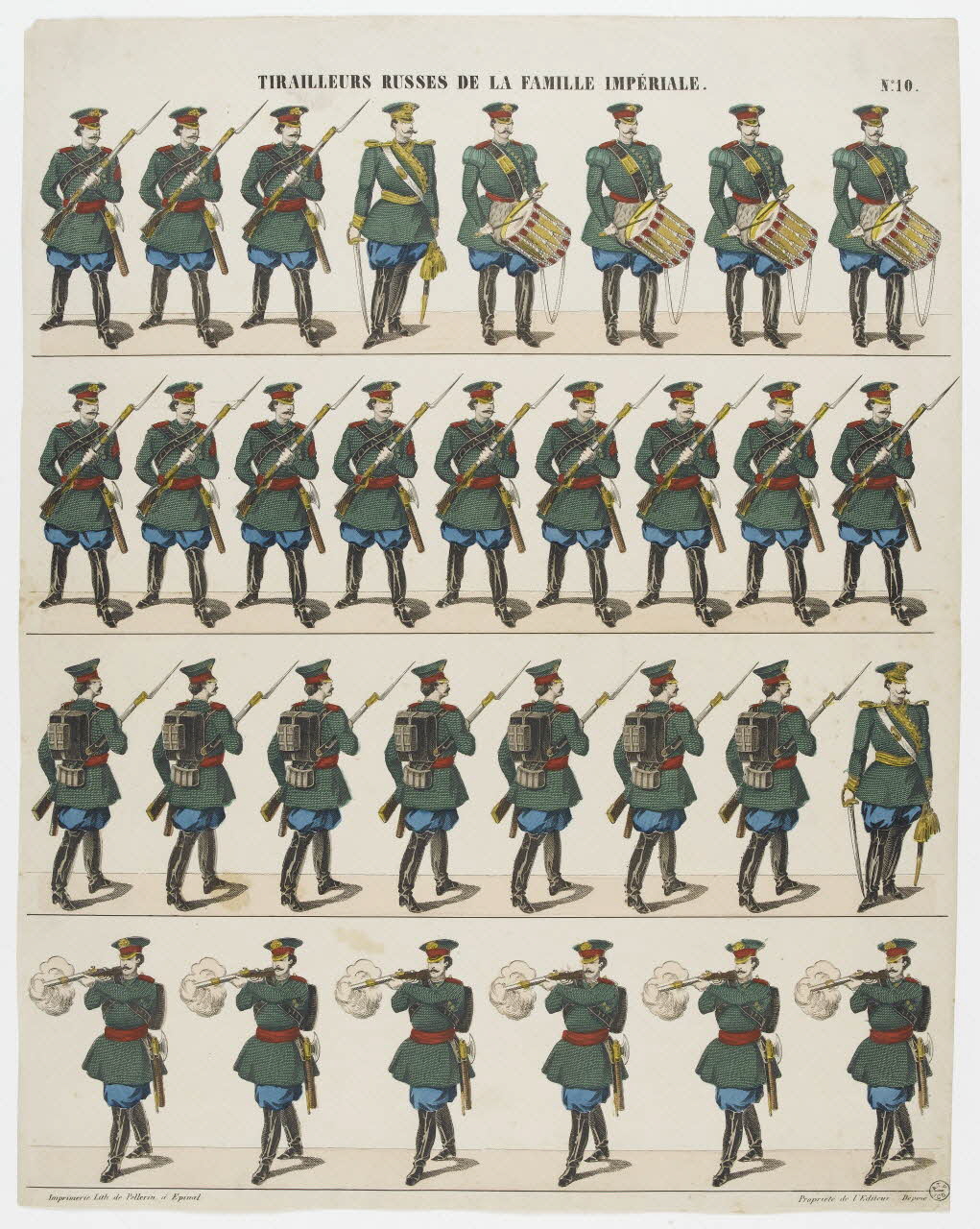 à registres (4) TIRAILLEURS RUSSES DE LA FAMILLE IMPERIALE. 1953.86.2497 Photo RMN-Grand Palais (Mucem)