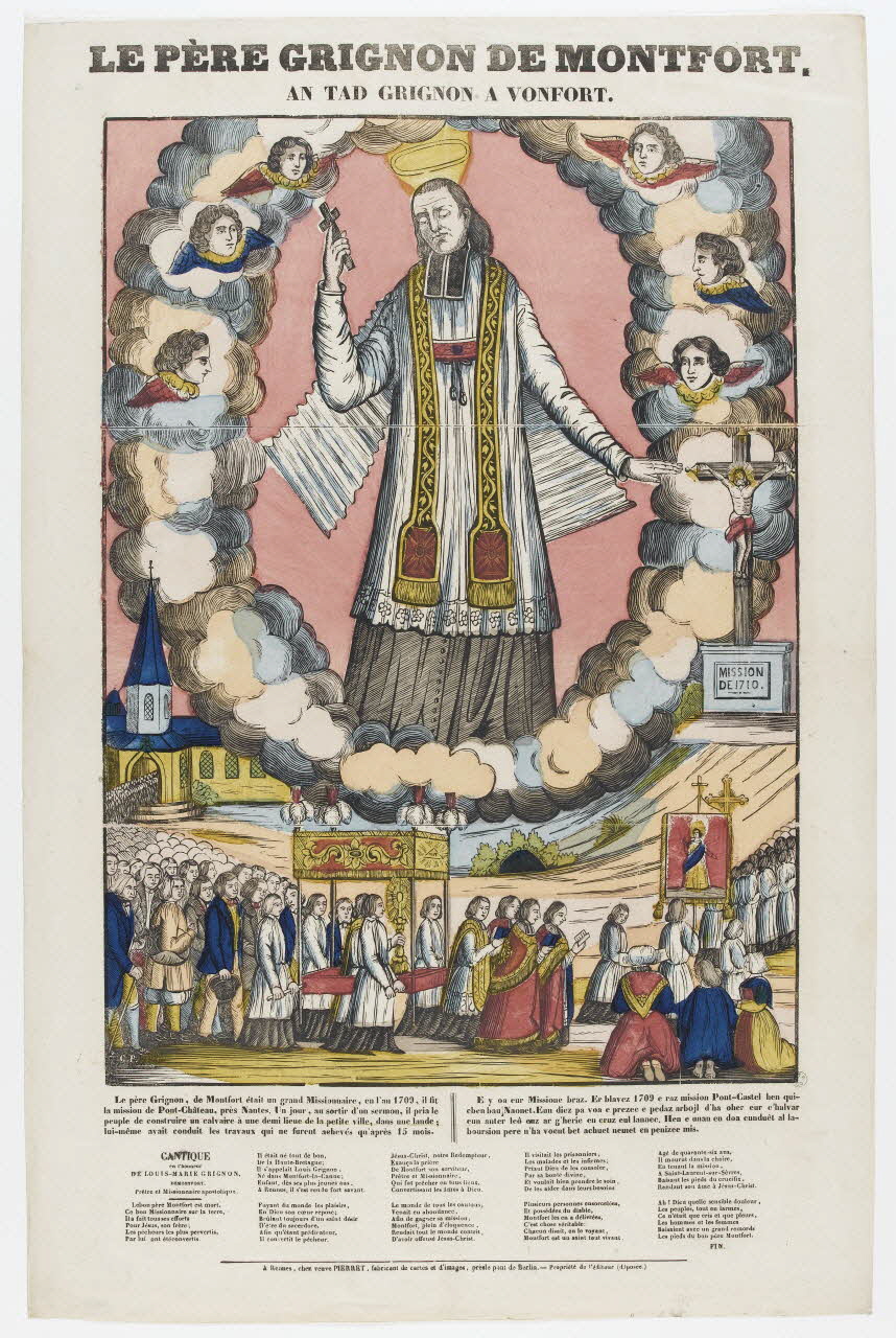 Charles Pierret ; veuve Pierret estampe LE PERE GRIGNON DE MONTFORT. Rennes 1842-1849 1953.86.254 Photo RMN-Grand Palais (Mucem)