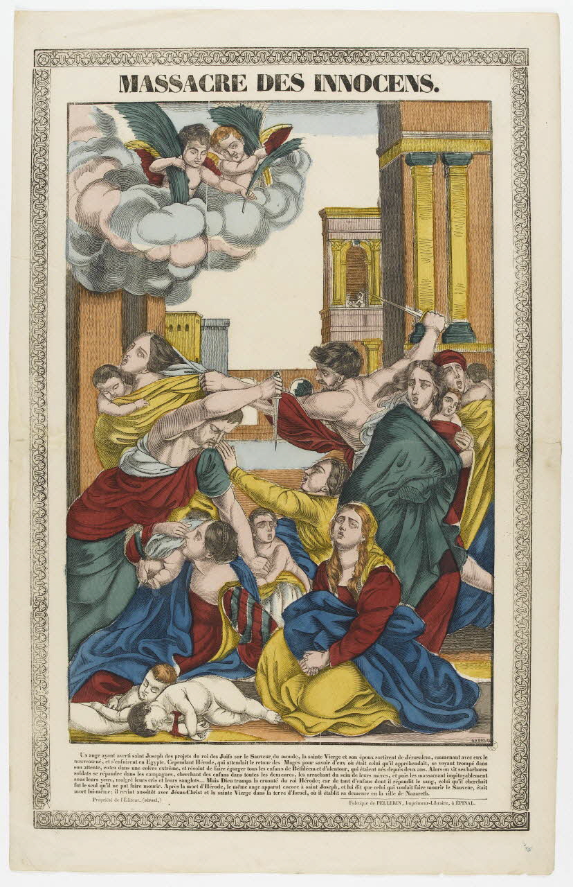 Reni Guido ; François Georgin ; Pellerin estampe MASSACRE DES INNOCENS. Lorraine, France 1837 1953.86.27 Photo RMN-Grand Palais (Mucem)