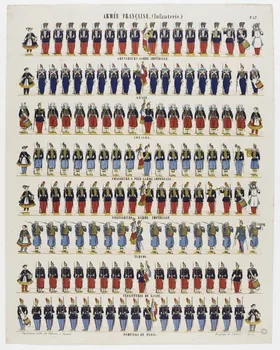 Pellerin à registres (8) ARMEE FRANCAISE. (Infanterie.) Lorraine, France 1861 1953.86.2733 Photo RMN-Grand Palais (Mucem)