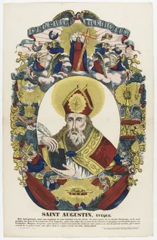 Pellerin estampe GALERIE RELIGIEUSE  SAINT AUGUSTIN, EVEQUE. Lorraine, France 1832-1842 1953.86.284 Photo RMN-Grand Palais (Mucem)