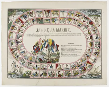 estampe JEU DE LA MARINE. 1953.86.2858 Photo RMN-Grand Palais (Mucem)