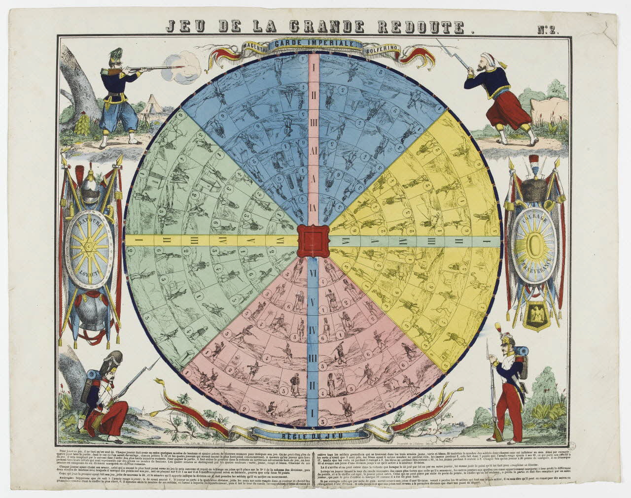 estampe JEU DE LA GRANDE REDOUTE. 1953.86.2859 Photo RMN-Grand Palais (Mucem)