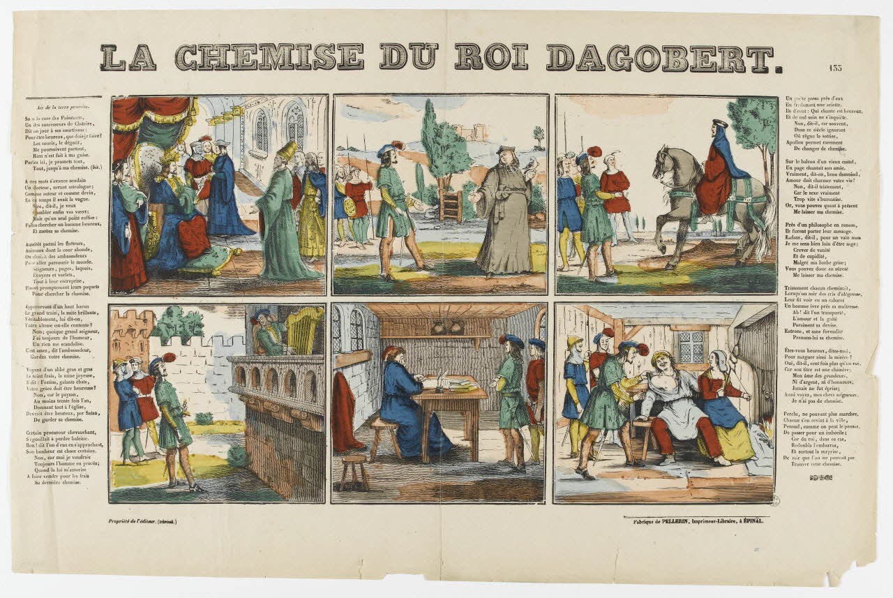 Pellerin à compartiments (3x2) LA CHEMISE DU ROI DAGOBERT. Lorraine, France 1835 1953.86.2974 Photo RMN-Grand Palais (Mucem)