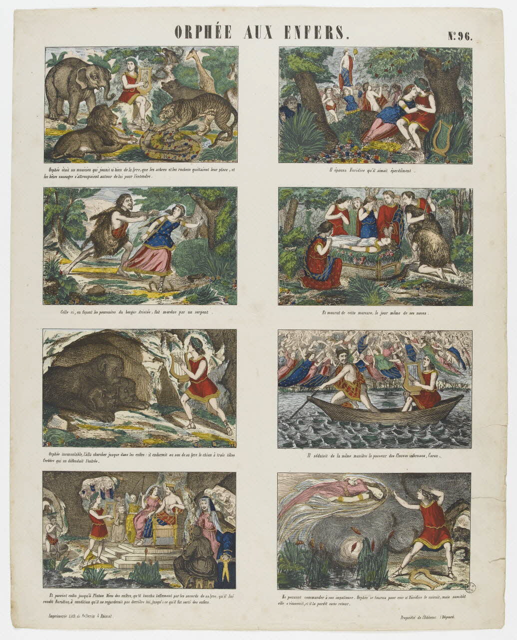 à compartiments (2x4) ORPHEE AUX ENFERS. 1953.86.3115 Photo RMN-Grand Palais (Mucem)