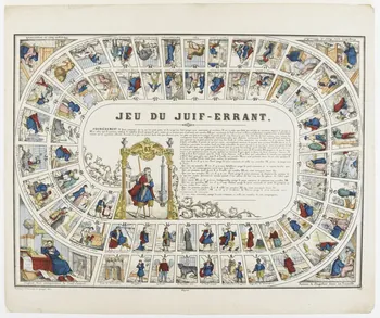 Charles Nicolas Gangel estampe JEU DU JUIF-ERRANT. Metz 1852-1858 1953.86.3155 Photo RMN-Grand Palais (Mucem)