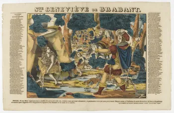 Pellerin estampe Ste. GENEVIEVE DE BRABANT. Lorraine, France 1833-1843 1953.86.3193 Photo RMN-Grand Palais (Mucem)