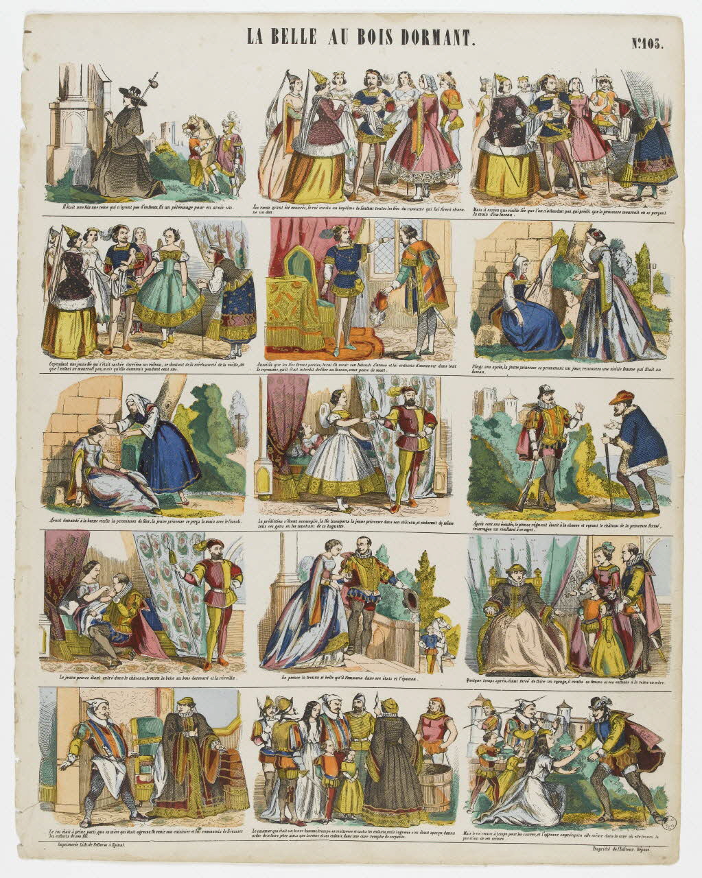 à registres (5) LA BELLE AU BOIS DORMANT. 1953.86.3280 Photo RMN-Grand Palais (Mucem)