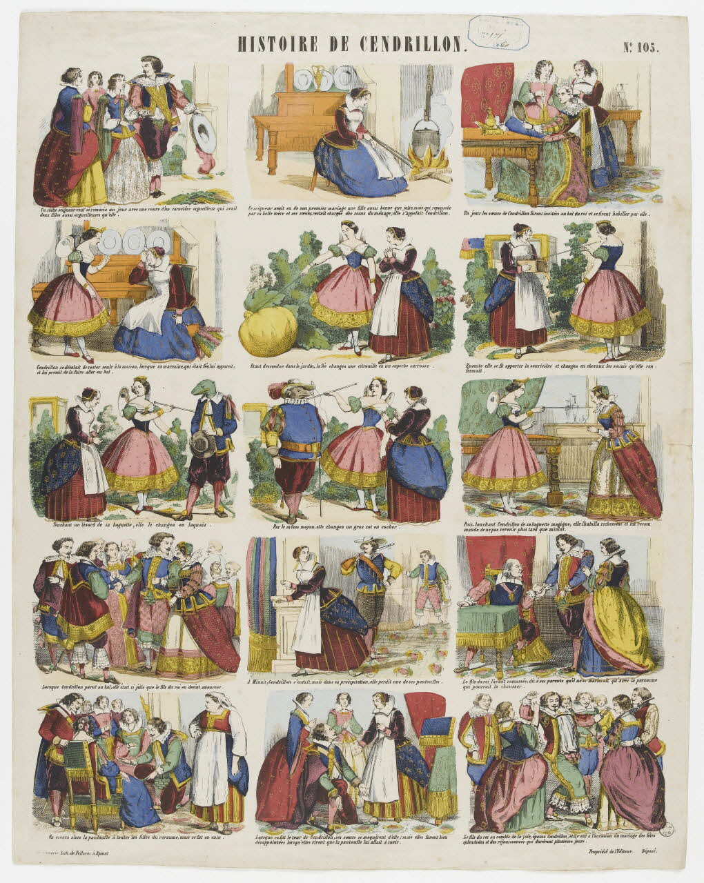 à registres (5) HISTOIRE DE CENDRILLON. 1953.86.3338 Photo RMN-Grand Palais (Mucem)