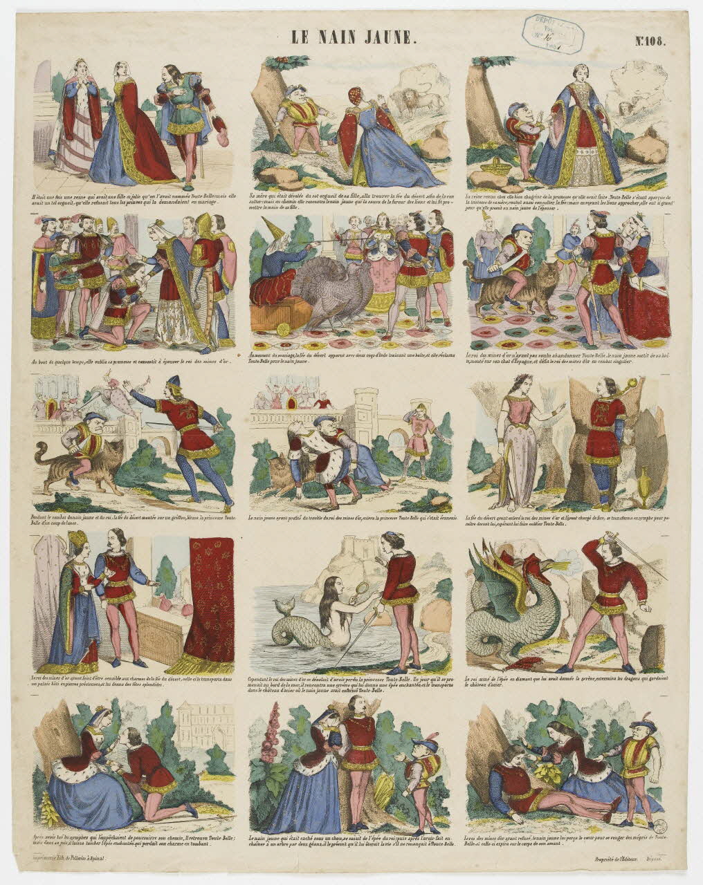 à compartiments (3x5) LE NAIN JAUNE. 1953.86.3413 Photo RMN-Grand Palais (Mucem)