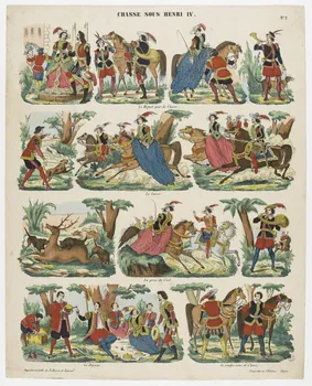 estampe CHASSE SOUS HENRI IV. 1953.86.5011 Photo RMN-Grand Palais (Mucem)