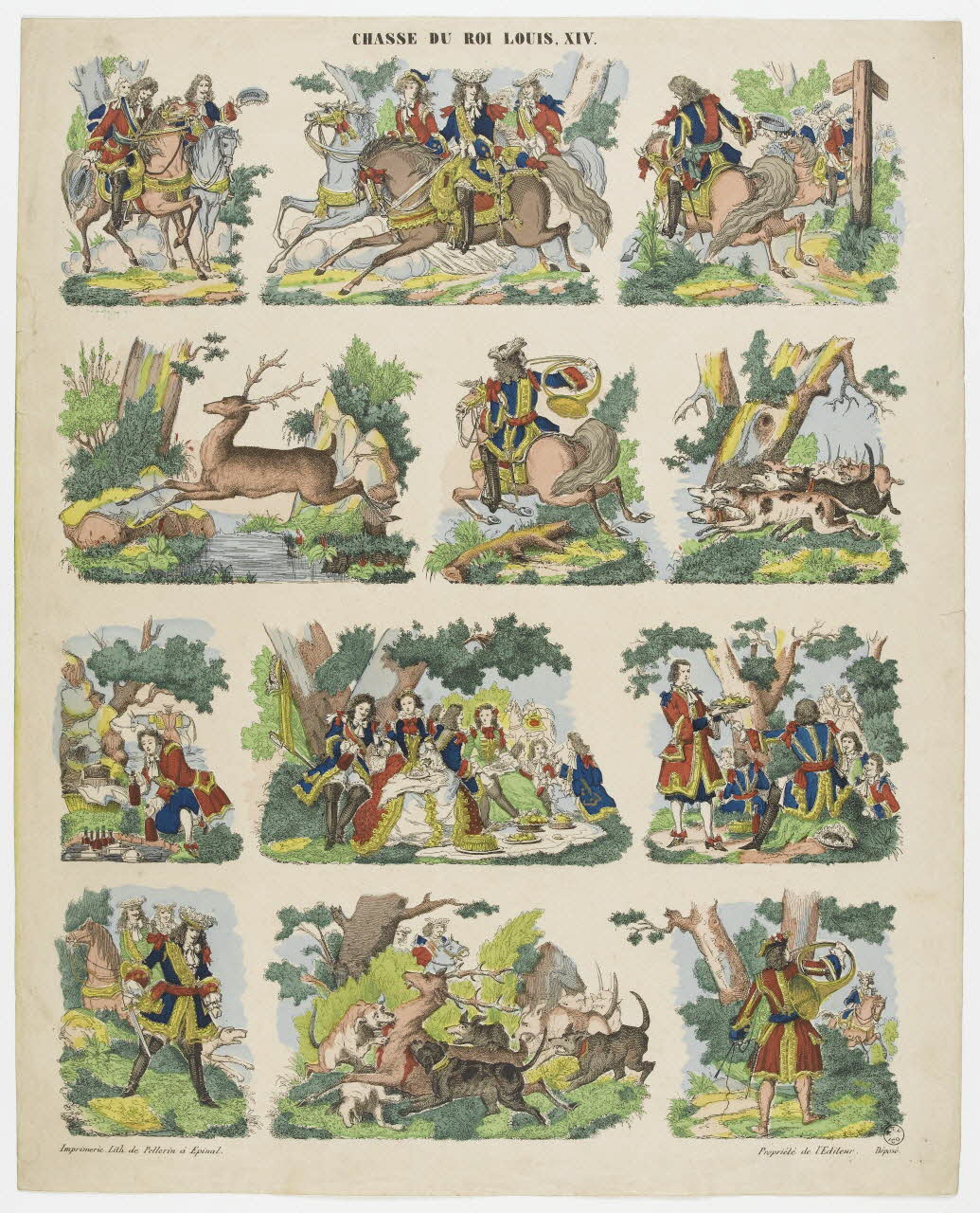à registres (4) CHASSE DU ROI LOUIS, XIV. 1953.86.5014 Photo RMN-Grand Palais (Mucem)