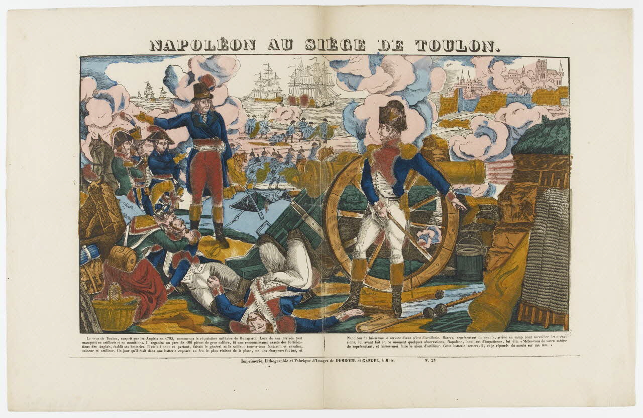 Dembour et Gangel estampe NAPOLEON AU SIEGE DE TOULON. Metz 1840-1852 1953.86.611 Photo RMN-Grand Palais (Mucem)