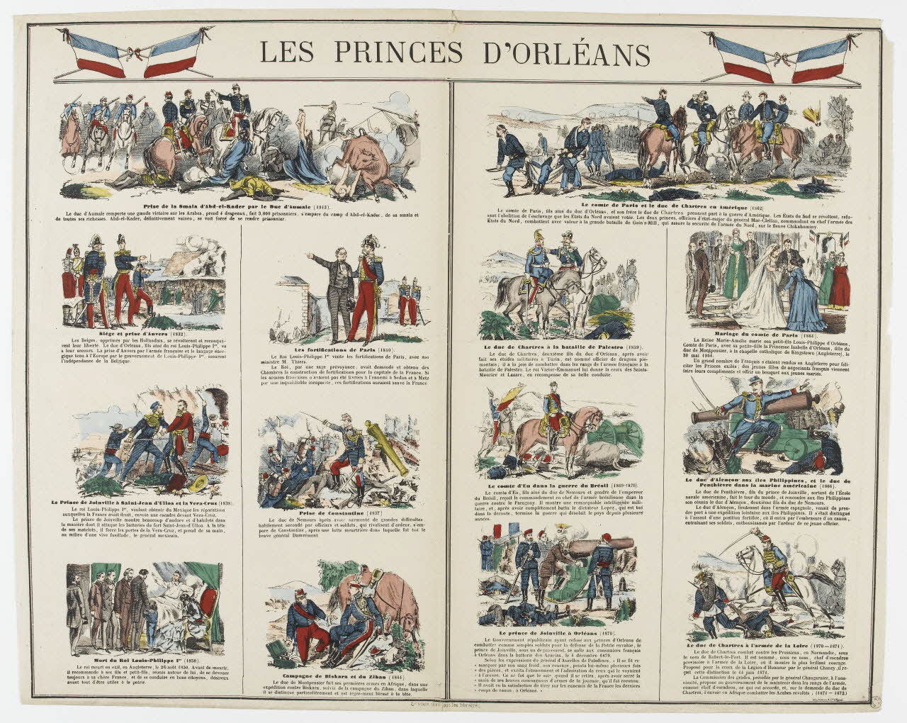 Pellerin estampe LES PRINCES D'ORLEANS Lorraine, France 1872 1953.86.793 Photo RMN-Grand Palais (Mucem)