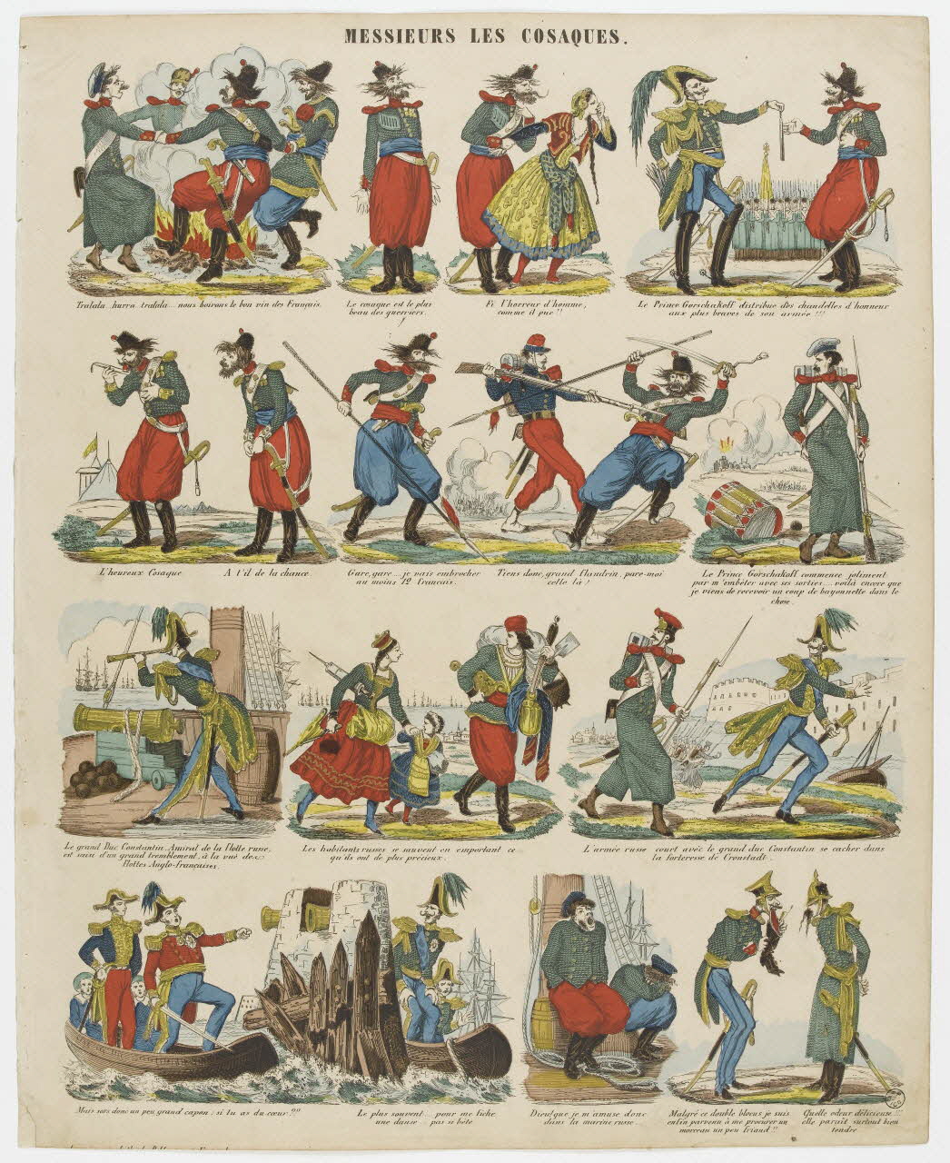 Pellerin à registres (4) MESSIEURS LES COSAQUES. Lorraine, France 1855 1953.86.980 Photo RMN-Grand Palais (Mucem)