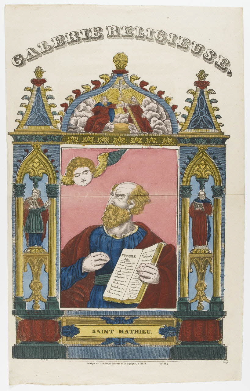 Adrien N. Dembour imagerie ancienne SAINT MATHIEU. Metz 1835-1840 1965.75.656 Photo RMN-Grand Palais (Mucem)