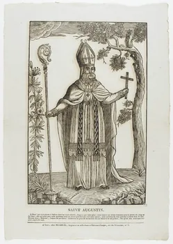 imagerie ancienne SAINT AUGUSTIN. 1965.75.95 Photo RMN-Grand Palais (Mucem)